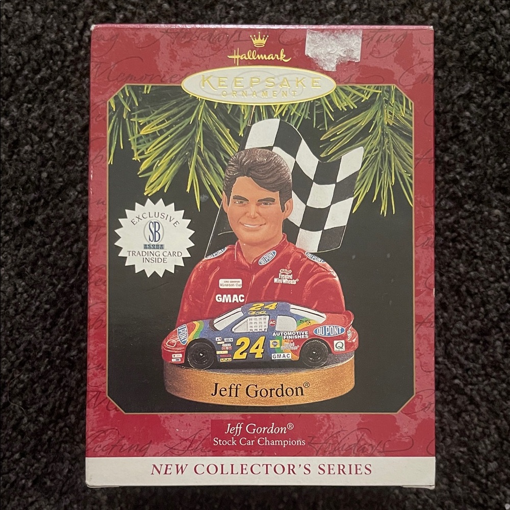 Hallmark Keepsake Jeff Gordon Racing Ornament - Red and Black